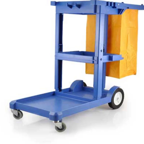 Pullman Multi Function Janitors Cleaning Cart with Bag